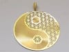 Yin Yang 2" Pendant 18k Gold plated - Image 1 of 0