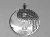 Yin Yang Flower of Life 2" Pendant Silver plated - Image 3 of 0