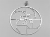 Quadruple golden ratio 2" Pendant stainless steel - Image 2 of 0