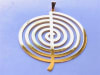 PD-299 Glyph 2" Pendant 18K Gold Plated - Image 2 of 0