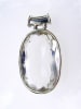 HAND MADE GEM QUALITY CLEAR QUARTZ PENDANT IN STERLING SILVER - Image 1 of 0
