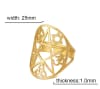 Adjustable Sacred Symbols Ring - Image 1 of 0