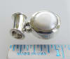 Genuine unbleached 10 mm white pearl pendant in Sterling Silver - Image 2 of 0