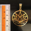 Gold Plated lotus pendant - Image 2 of 0