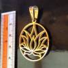 Gold Plated lotus pendant - Image 3 of 0