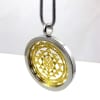 SGSYP-28 Silver and Gold Plated Stainless Steel Shree Yantra Pendant with Chain - Image 2 of 0