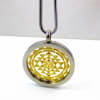 SGSYP-28 Silver and Gold Plated Stainless Steel Shree Yantra Pendant with Chain - Image 3 of 0