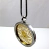SGTVP-24 Silver and Gold Plated Stainless Steel Torus Vortex Pendant with Chain - Image 2 of 0