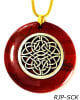 Celtic Knot Sacred Geometry Circular Stone Pendants - PFP-SCK Purple Fluorite - Image 3 of 0