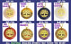 Tree of Life Sacred Geometry Circular Stone Pendants - PFP-TOL Purple Fluorite - Image 1 of 0