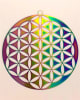 SS-MOB-FOL  6" Flower of Life Mobile - Anodized Titanium Stainless Steel - Image 1 of 0