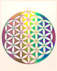 SS-MOB-FOL  6" Flower of Life Mobile - Anodized Titanium Stainless Steel - Image 2 of 0