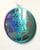 SSM-MOB-MET  6" Metatron's Cube Mobile - Anodized Titanium Stainless Steel with Mirror - Image 1 of 0