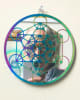 SSM-MOB-MET  6" Metatron's Cube Mobile - Anodized Titanium Stainless Steel with Mirror - Image 2 of 0