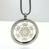 SSMETP-02 Silver Plated Stainless Steel Metatron Pendant with Chain - Image 1 of 0