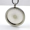 SSTVP-18 Silver Plated Stainless Steel Torus Vortex Pendant with Chain - Image 1 of 0