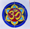 StainGlassOm-Mandala 7" Round - Image 2 of 0