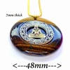Tigers eye Pendant with Yogi - Image 1 of 0