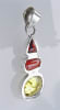 hessonite garnet, red coral, and citrine pendant - Image 2 of 0