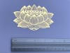 YA-107 18k Gold Plated 4" Oval Lotus Detail - Image 1 of 0