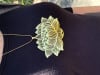 YA-107 18k Gold Plated 4" Oval Lotus Detail - Image 3 of 0