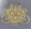 YA-1275 Tetrahedra Cube 18K Gold Plated Healing Grid - Image 1 of 0