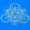 YA-1275 Tetrahedra Cube 18K Gold Plated Healing Grid - Image 2 of 0