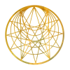 YA-1250 18 karat gold plated flower of life wall art - Image 1 of 0