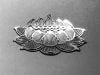 YA-207-S Lotus oval detail silver Plated 2" Grid - Image 1 of 0