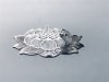 YA-207-S Lotus oval detail silver Plated 2" Grid - Image 2 of 0