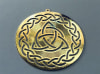 YA-215 Celtic Triquetra 18k Gold plated 2" Grid - Image 2 of 0