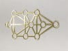 YA-294-S Silver plated Kabbalah cut out 2" Grid - Image 1 of 0