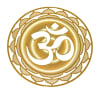 18 karat gold plated om mandala - Image 1 of 0