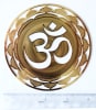 18 karat gold plated om mandala - Image 3 of 0