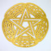 YA-63 Celtic Pentagram with Detail 18kt Gold Plated Healing Grid - Image 1 of 0