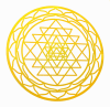 YA-648c Inch Shree Yantra 18K Gold Plated - Image 1 of 0