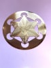18k Gold plated Star Tetrahedra Grid 3" - Image 1 of 0