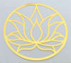 18k Gold plated Lotus Flower cut out 4" Healing Grid - Image 5 of 0