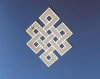 YA-91-SM Endless Knot 3" Grid 18k Gold plated - Image 1 of 0