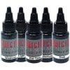 Helios Suicide Black Greywash Set â€“ 5 bottle tattoo ink set from 80% to 10% opacity for smooth black and grey shading - Image 1 of 0