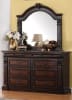Roman Empire Canopy 6 Piece Bedroom Set in dark cherry Two Tone Finish by Acme - 19340 - Image 3 of 0