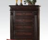 Roman Empire Canopy 6 Piece Bedroom Set in dark cherry Two Tone Finish by Acme - 19340 - Image 4 of 0