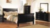 Louis Philippe III 6 Piece Bedroom Set in Black Finish by Acme - 19500 - Image 2 of 0