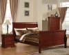 Louis Philippe III Sleigh Bed in Cherry Finish by Acme - 19520Q - Image 1 of 0