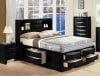 Ireland Storage Bookcase Bed in Black Finish by Acme - 21610Q - Image 1 of 0