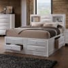 Ireland Storage Bookcase Bed 6 Piece Bedroom Set in White Finish by Acme - 21700 - Image 3 of 0