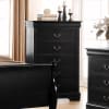 Louis Philippe 6 Piece Bedroom Set in Black Finish by Acme - 23730 - Image 4 of 0