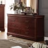 Louis Philippe 6 Piece Bedroom Set in Cherry Finish by Acme - 23750 - Image 4 of 0