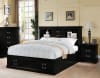 Louis Philippe Storage Bookcase Bed in Black Finish by Acme - 24390Q - Image 1 of 0