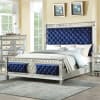 Varian Bed in Silver Finish by Acme - 26150Q - Image 2 of 0